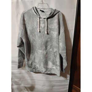Nike Dri-Fit pullover hooded size lg gray white camo print work school activewea